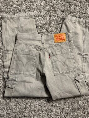Levi 578 Gray Cargo Jeans 30x32